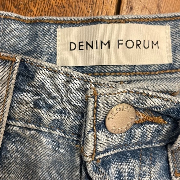 DENIM Forum "The Yoko Mid Thigh" Denim Shorts - Picture 9 of 11